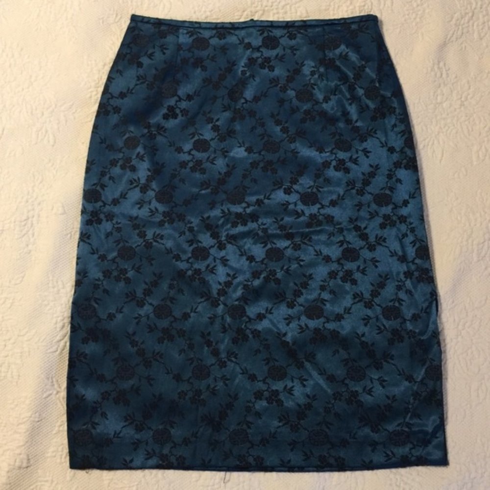 Blue and Black Skirt
